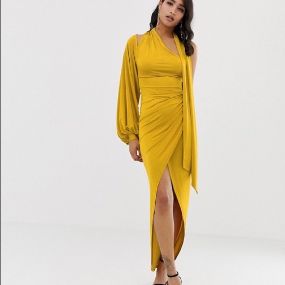 asos ochre dress